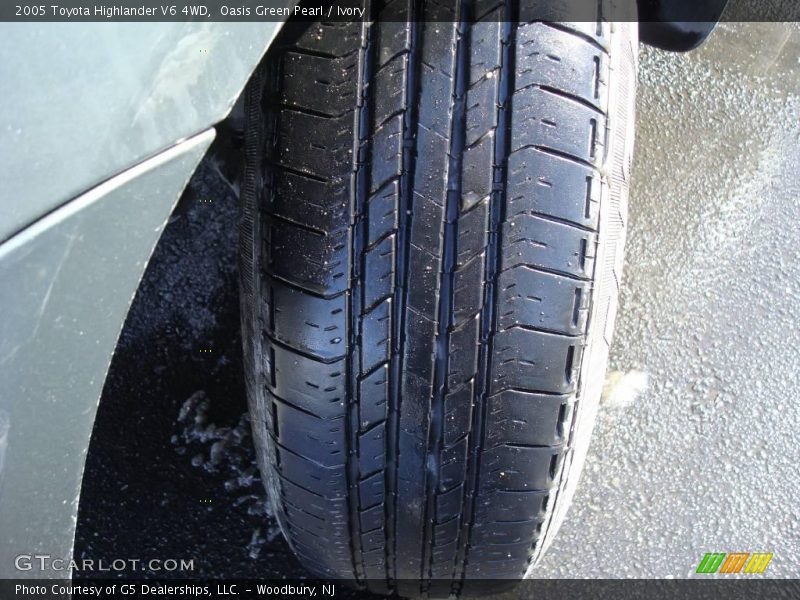 Oasis Green Pearl / Ivory 2005 Toyota Highlander V6 4WD