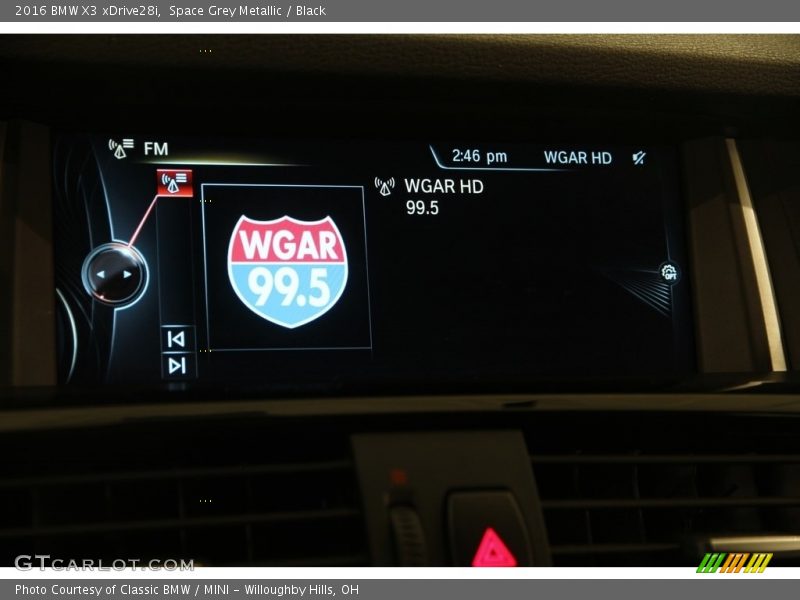 Space Grey Metallic / Black 2016 BMW X3 xDrive28i