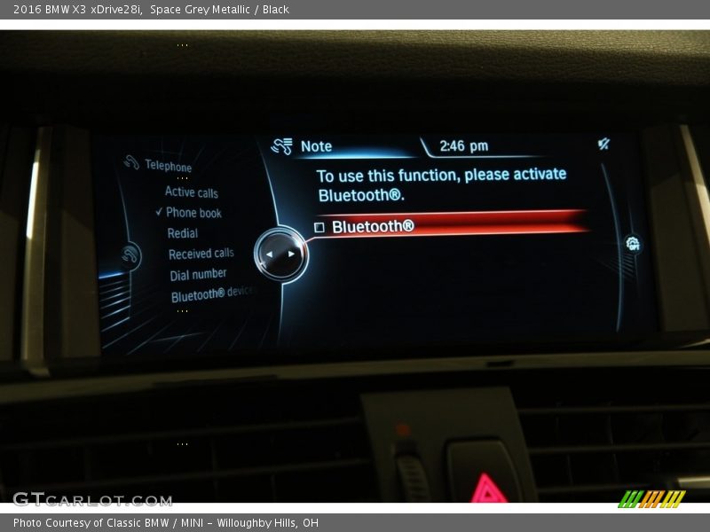 Space Grey Metallic / Black 2016 BMW X3 xDrive28i