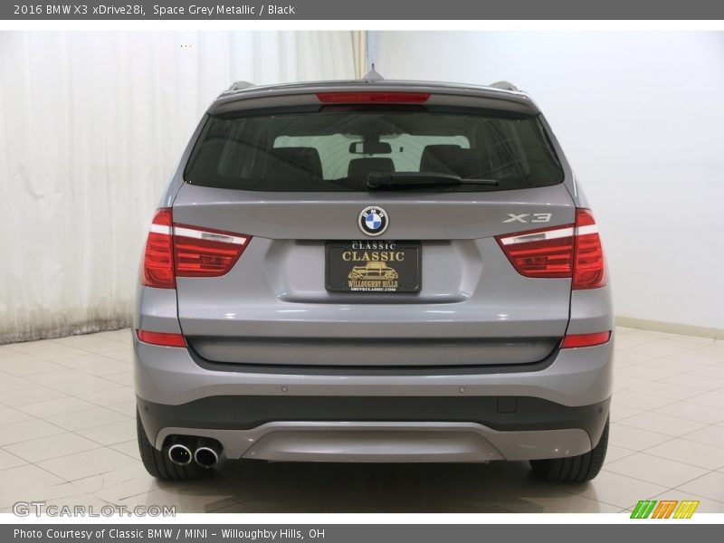 Space Grey Metallic / Black 2016 BMW X3 xDrive28i