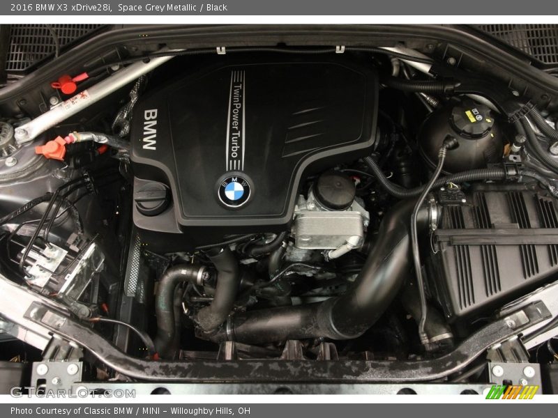 Space Grey Metallic / Black 2016 BMW X3 xDrive28i