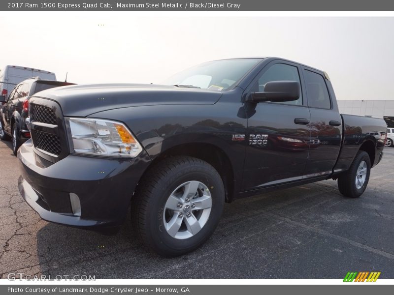 Maximum Steel Metallic / Black/Diesel Gray 2017 Ram 1500 Express Quad Cab