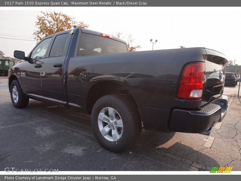 Maximum Steel Metallic / Black/Diesel Gray 2017 Ram 1500 Express Quad Cab