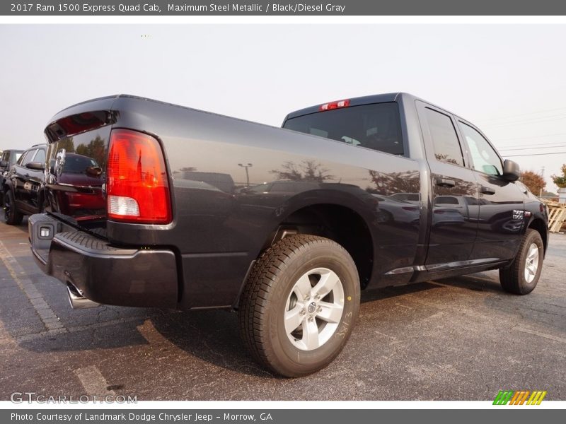 Maximum Steel Metallic / Black/Diesel Gray 2017 Ram 1500 Express Quad Cab