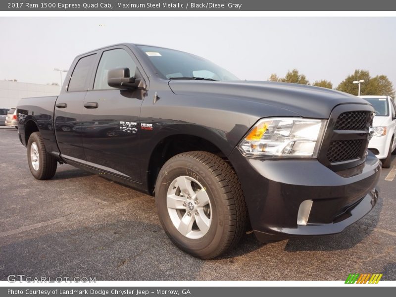 Maximum Steel Metallic / Black/Diesel Gray 2017 Ram 1500 Express Quad Cab
