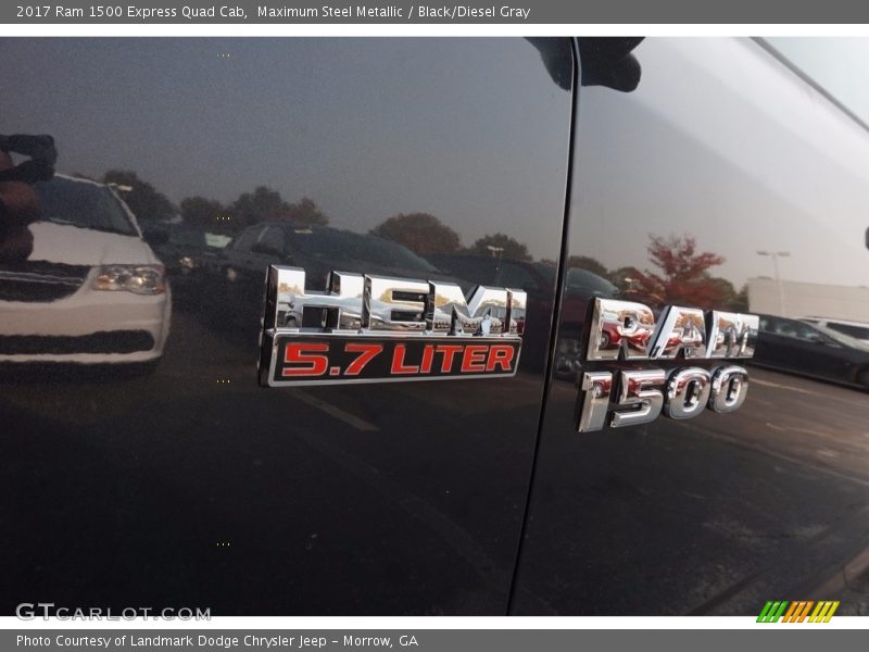Maximum Steel Metallic / Black/Diesel Gray 2017 Ram 1500 Express Quad Cab