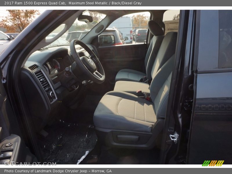 Maximum Steel Metallic / Black/Diesel Gray 2017 Ram 1500 Express Quad Cab