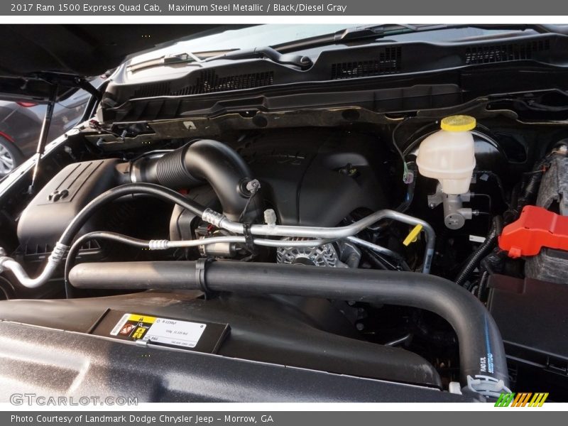 Maximum Steel Metallic / Black/Diesel Gray 2017 Ram 1500 Express Quad Cab