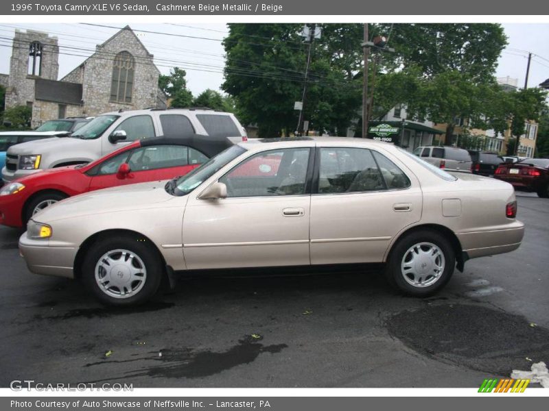 Cashmere Beige Metallic / Beige 1996 Toyota Camry XLE V6 Sedan