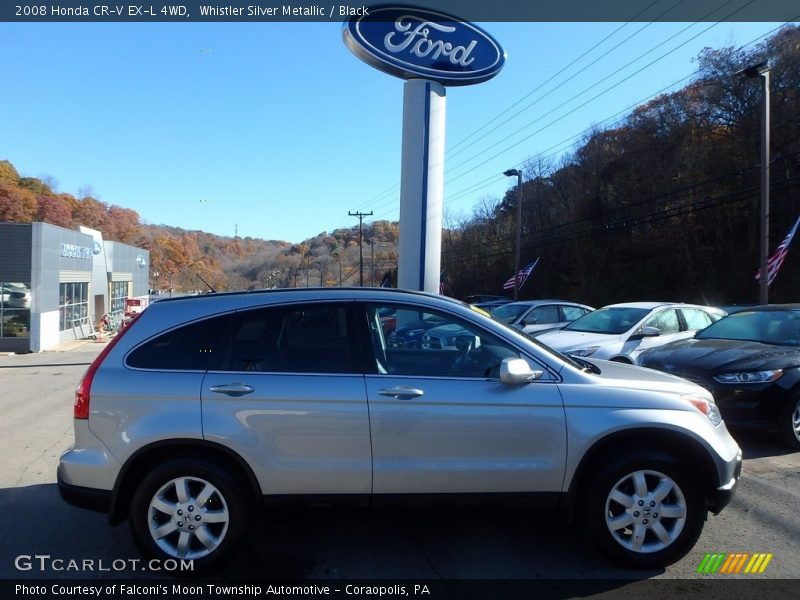 Whistler Silver Metallic / Black 2008 Honda CR-V EX-L 4WD