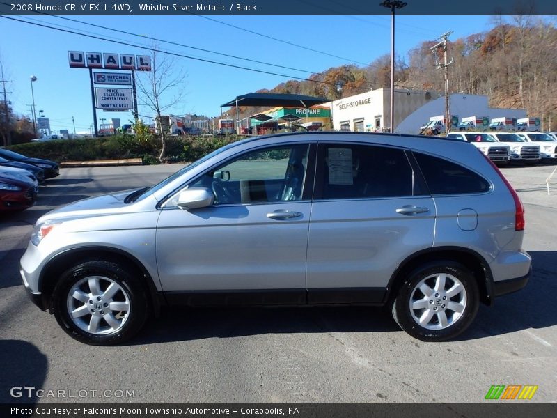 Whistler Silver Metallic / Black 2008 Honda CR-V EX-L 4WD