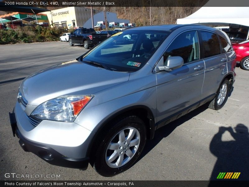 Whistler Silver Metallic / Black 2008 Honda CR-V EX-L 4WD