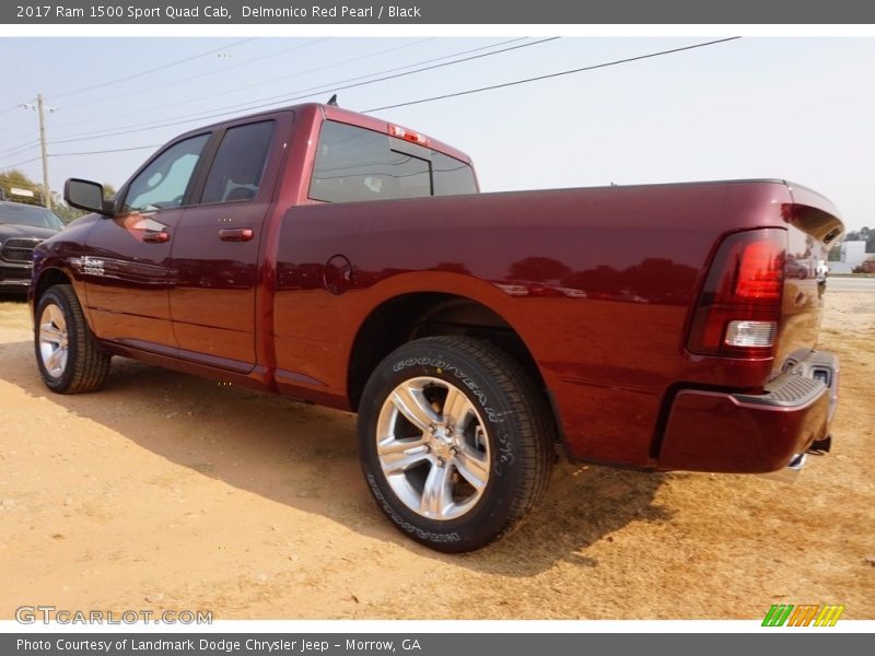 Delmonico Red Pearl / Black 2017 Ram 1500 Sport Quad Cab