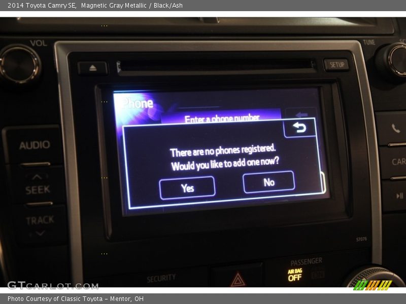 Magnetic Gray Metallic / Black/Ash 2014 Toyota Camry SE