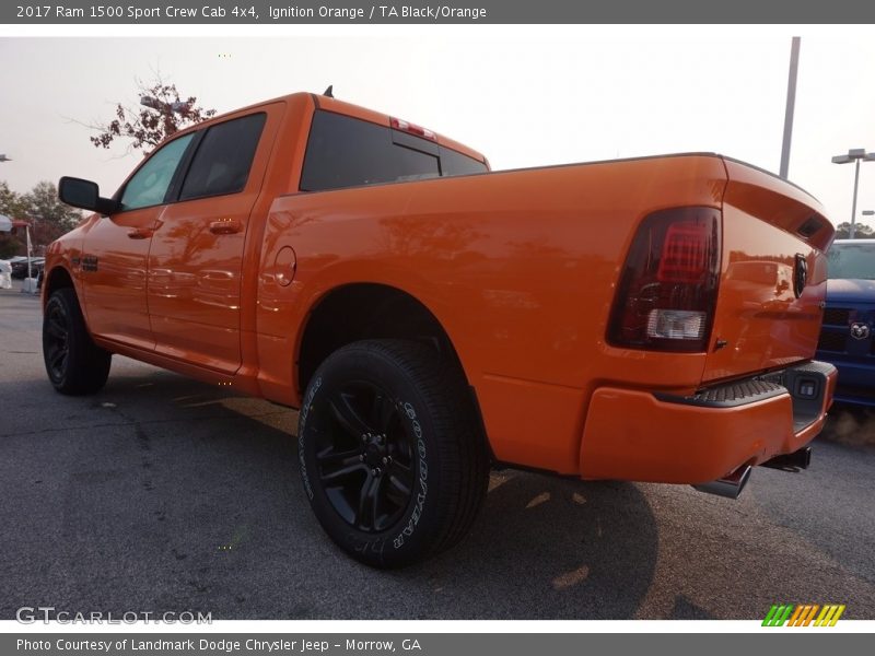 Ignition Orange / TA Black/Orange 2017 Ram 1500 Sport Crew Cab 4x4