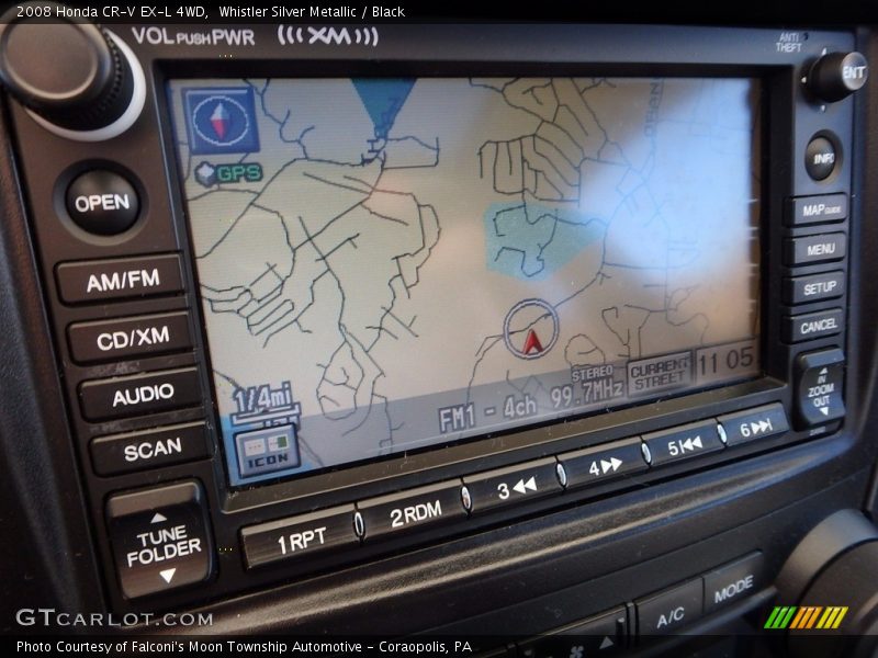Whistler Silver Metallic / Black 2008 Honda CR-V EX-L 4WD
