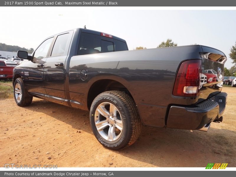 Maximum Steel Metallic / Black 2017 Ram 1500 Sport Quad Cab