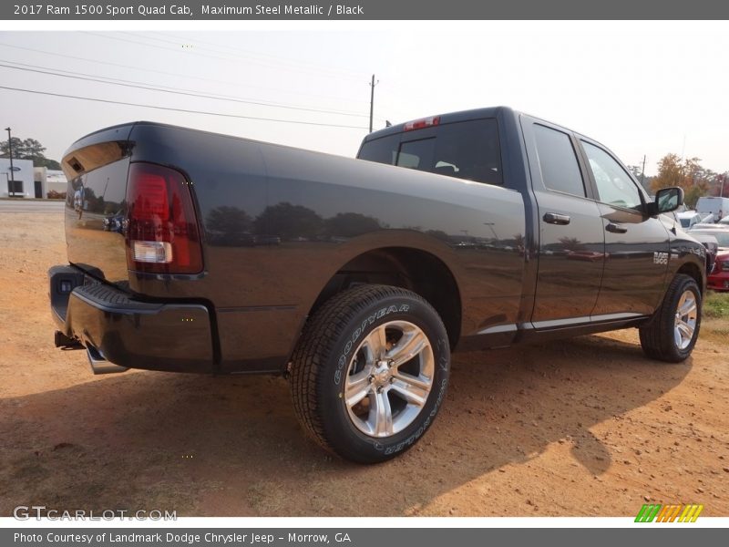 Maximum Steel Metallic / Black 2017 Ram 1500 Sport Quad Cab