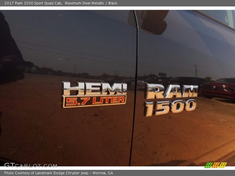 Maximum Steel Metallic / Black 2017 Ram 1500 Sport Quad Cab