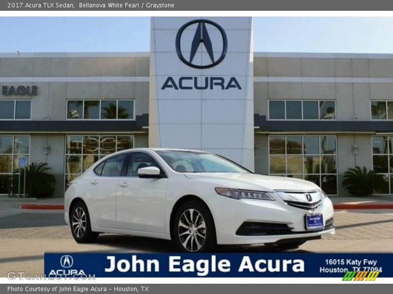 Bellanova White Pearl / Graystone 2017 Acura TLX Sedan