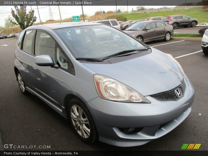 Celestial Blue Metallic / Sport Black 2011 Honda Fit Sport