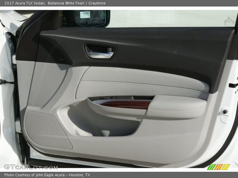 Bellanova White Pearl / Graystone 2017 Acura TLX Sedan