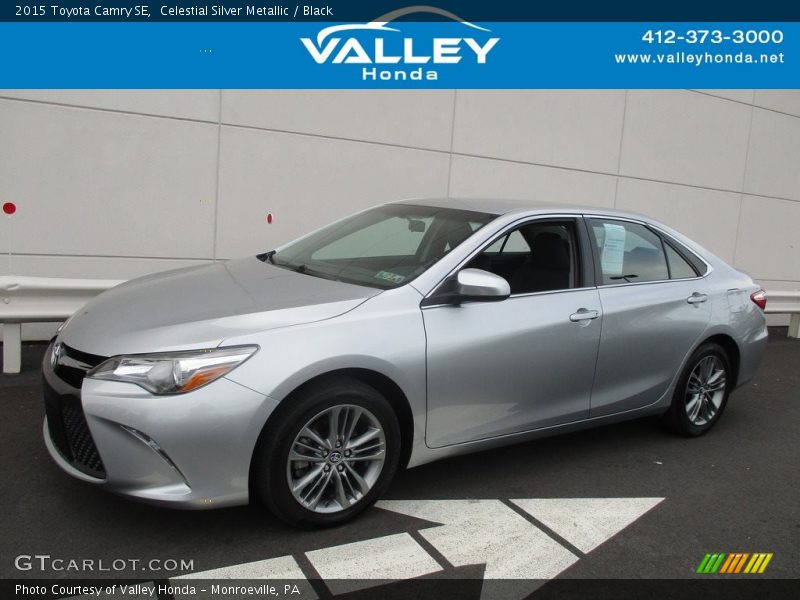 Celestial Silver Metallic / Black 2015 Toyota Camry SE