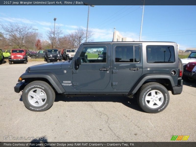 Rhino / Black 2017 Jeep Wrangler Unlimited Sport 4x4