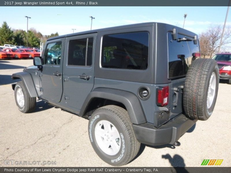 Rhino / Black 2017 Jeep Wrangler Unlimited Sport 4x4