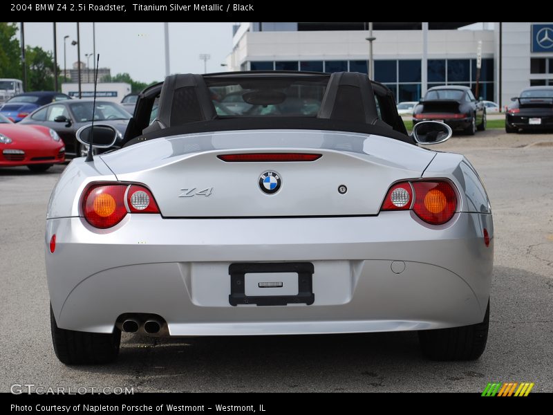 Titanium Silver Metallic / Black 2004 BMW Z4 2.5i Roadster