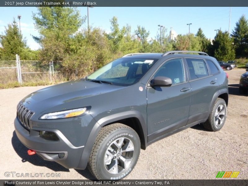 Rhino / Black 2017 Jeep Cherokee Trailhawk 4x4