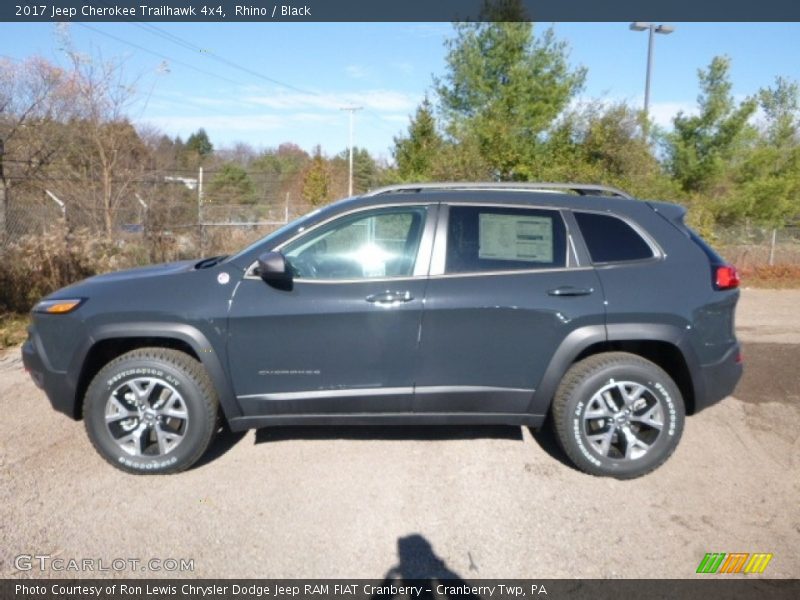 Rhino / Black 2017 Jeep Cherokee Trailhawk 4x4