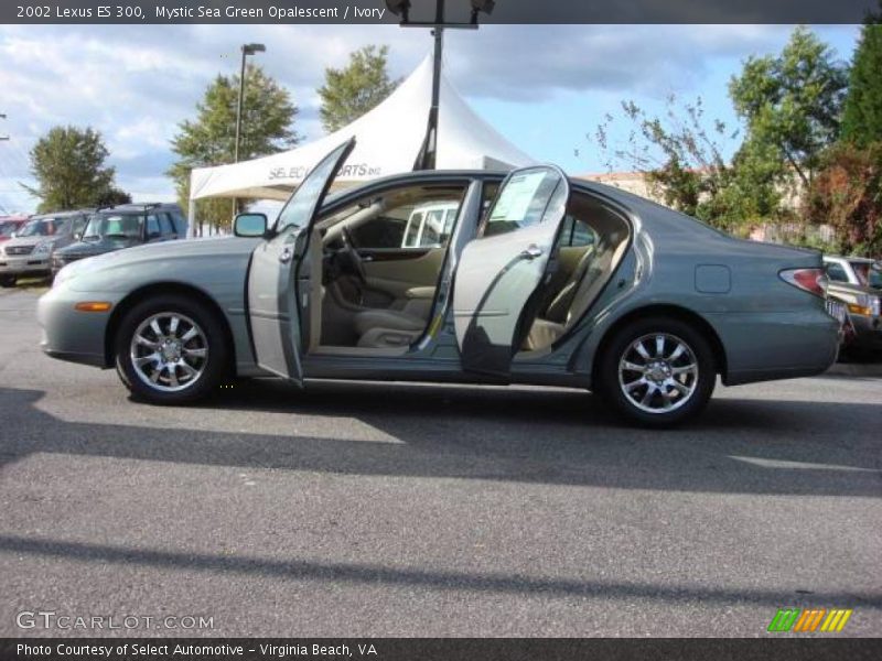 Mystic Sea Green Opalescent / Ivory 2002 Lexus ES 300