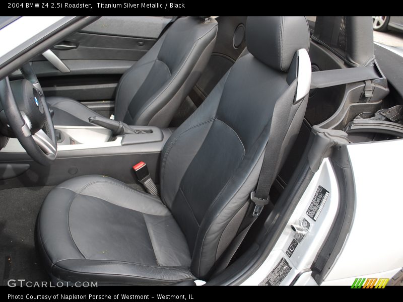 Titanium Silver Metallic / Black 2004 BMW Z4 2.5i Roadster
