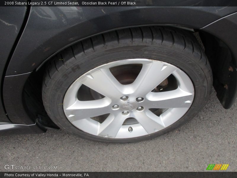 Obsidian Black Pearl / Off Black 2008 Subaru Legacy 2.5 GT Limited Sedan
