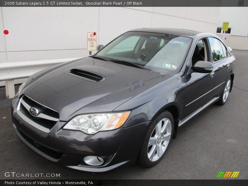 Obsidian Black Pearl / Off Black 2008 Subaru Legacy 2.5 GT Limited Sedan