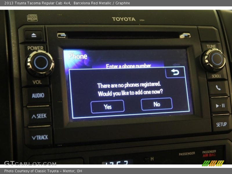 Barcelona Red Metallic / Graphite 2013 Toyota Tacoma Regular Cab 4x4