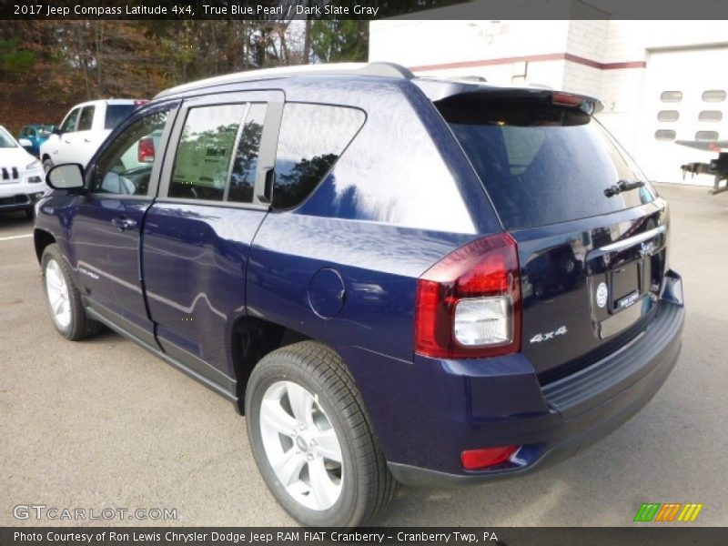 True Blue Pearl / Dark Slate Gray 2017 Jeep Compass Latitude 4x4