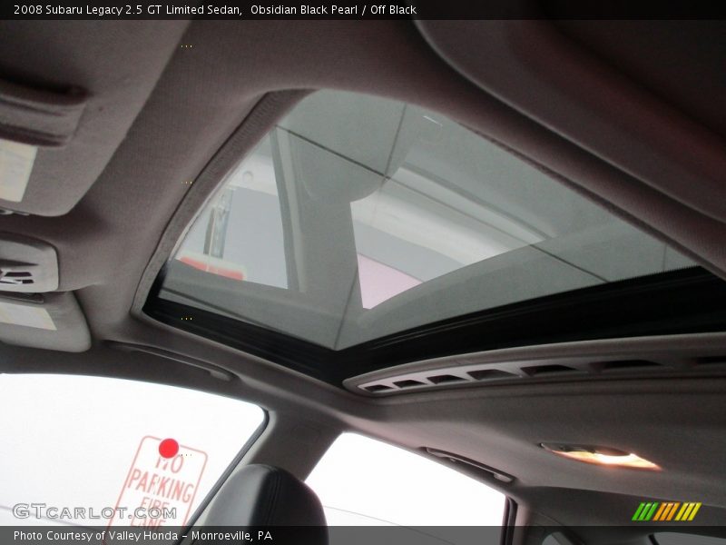 Obsidian Black Pearl / Off Black 2008 Subaru Legacy 2.5 GT Limited Sedan