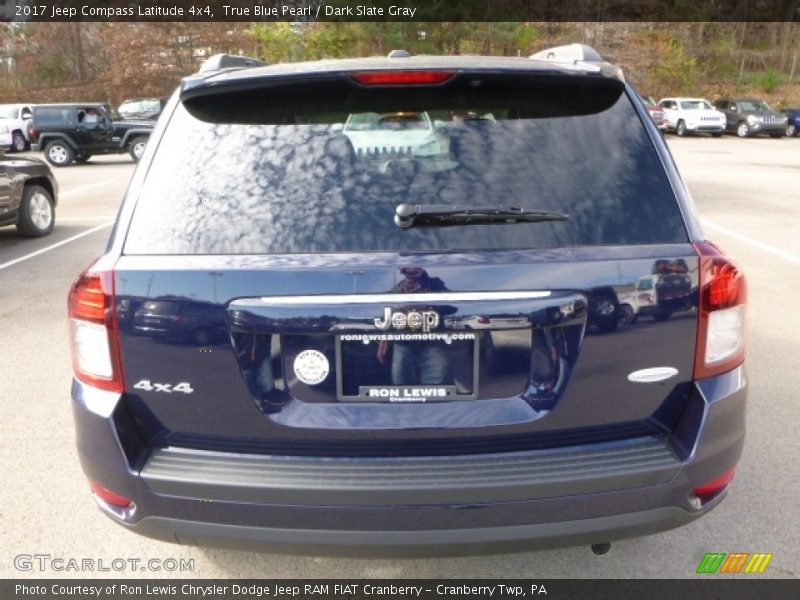 True Blue Pearl / Dark Slate Gray 2017 Jeep Compass Latitude 4x4