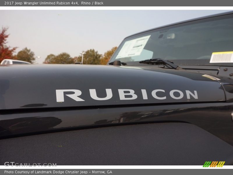 Rhino / Black 2017 Jeep Wrangler Unlimited Rubicon 4x4