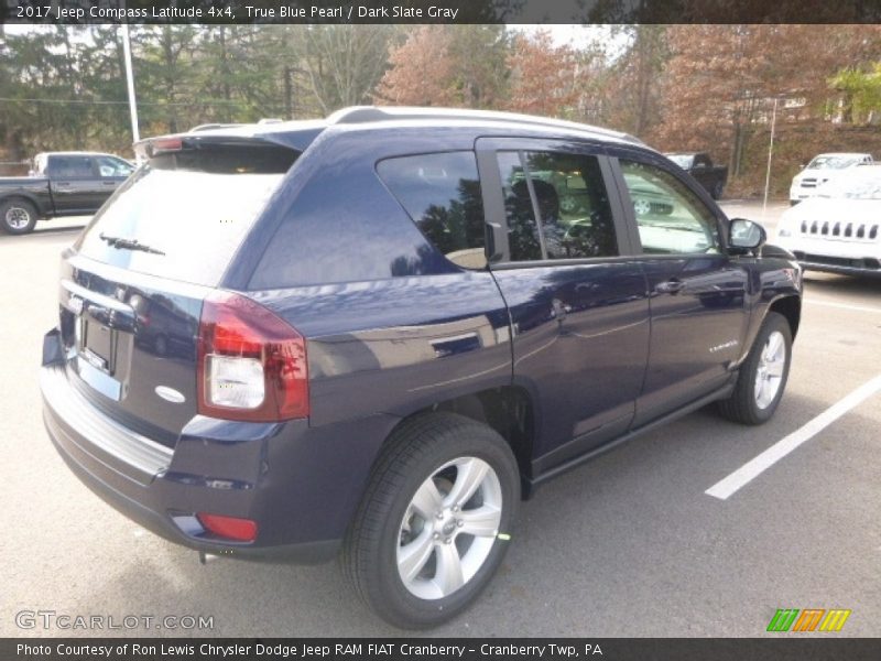 True Blue Pearl / Dark Slate Gray 2017 Jeep Compass Latitude 4x4