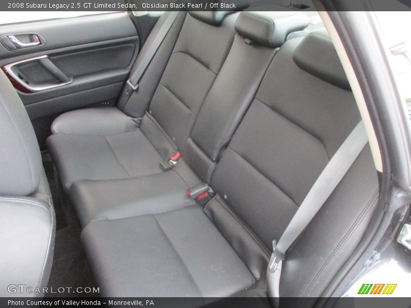 Obsidian Black Pearl / Off Black 2008 Subaru Legacy 2.5 GT Limited Sedan