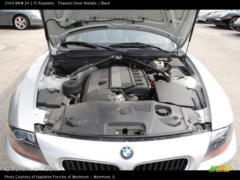 Titanium Silver Metallic / Black 2004 BMW Z4 2.5i Roadster