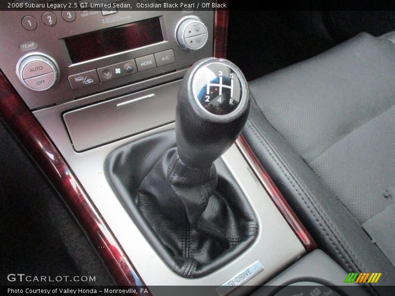 Obsidian Black Pearl / Off Black 2008 Subaru Legacy 2.5 GT Limited Sedan