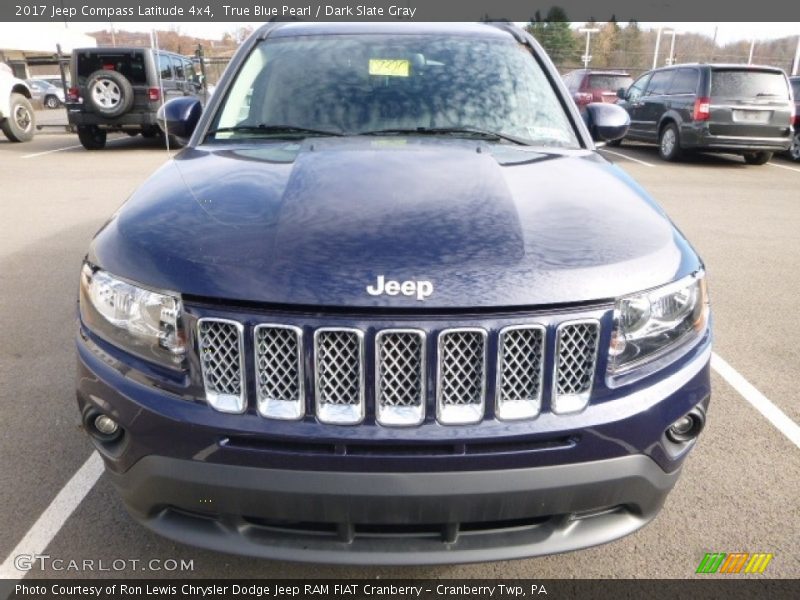 True Blue Pearl / Dark Slate Gray 2017 Jeep Compass Latitude 4x4