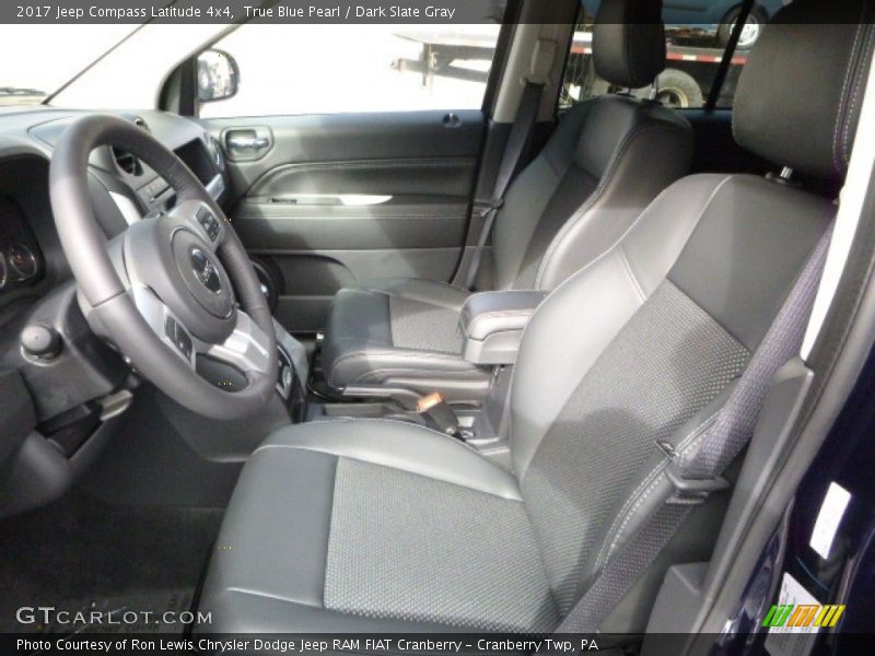True Blue Pearl / Dark Slate Gray 2017 Jeep Compass Latitude 4x4