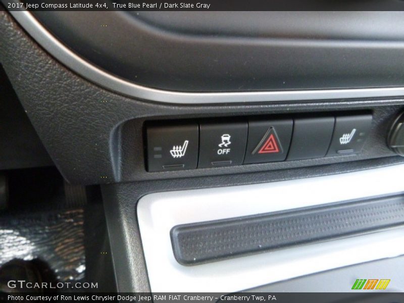 True Blue Pearl / Dark Slate Gray 2017 Jeep Compass Latitude 4x4