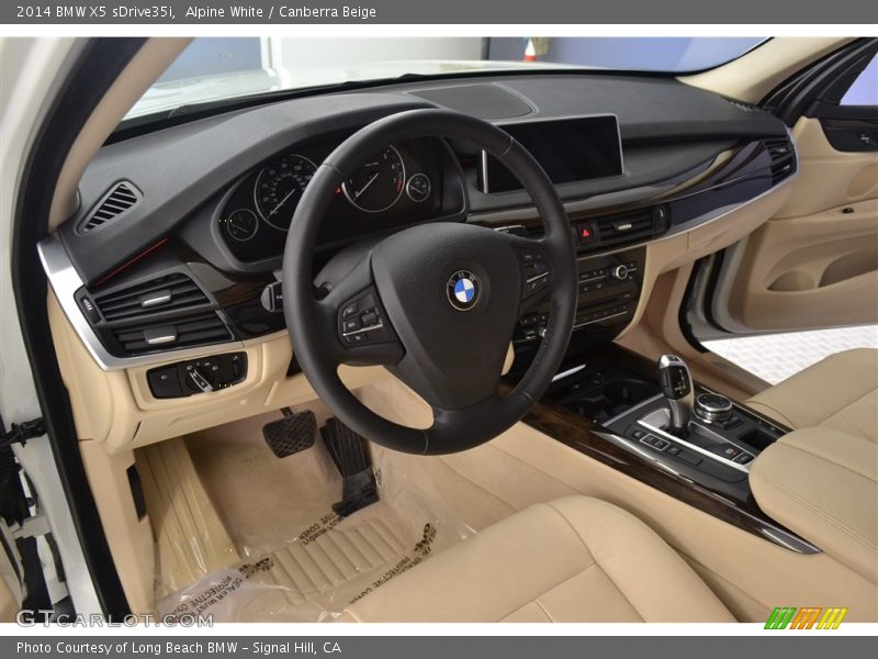 Alpine White / Canberra Beige 2014 BMW X5 sDrive35i