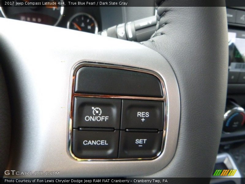 True Blue Pearl / Dark Slate Gray 2017 Jeep Compass Latitude 4x4